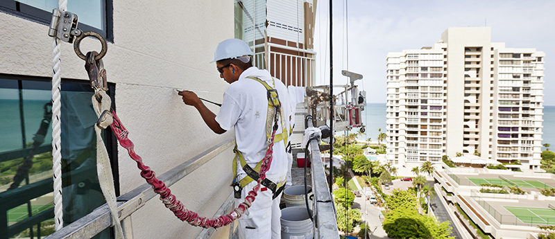 swing stage commercial waterproofing florida
